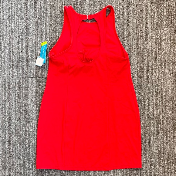 Tropical Escape Swim Dress Swimsuit Cover Up Red 10 New - Picture 3 of 7